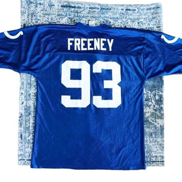 RETIRED INDIANAPOLIS COLTS #93 DWIGHT FREENEY REEBOK NFL JERSEY POLY UNISEX L - Picture 1 of 12